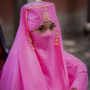বালা কুইন কিডস হিজাব  পিংক কালার